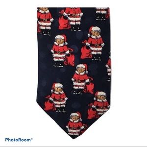 Addiction Santa Teddy Bear 100% Silk Tie